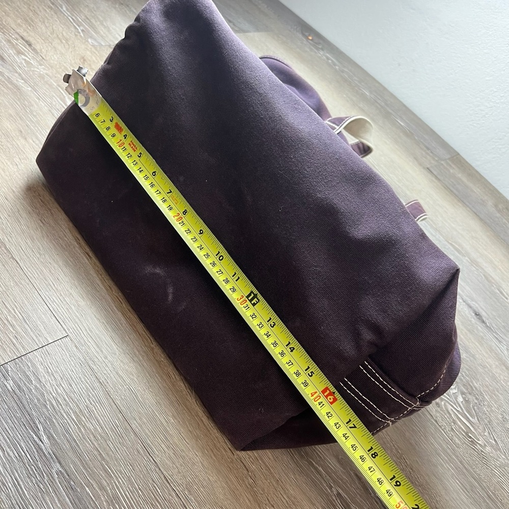 Lands End Canvas Tote Bag Unisex Large Purple Rosera Embroidered Boat and Tote - Picture 9 of 13